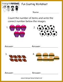 This is a fun counting worksheet for kids in preschool or kindergarten You can 283219