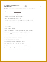 Bill Nye Chemical Reactions Bill Nye Chemical Reactions Student Worksheet Name Date Directions Answer the questions and plete statements from 167217