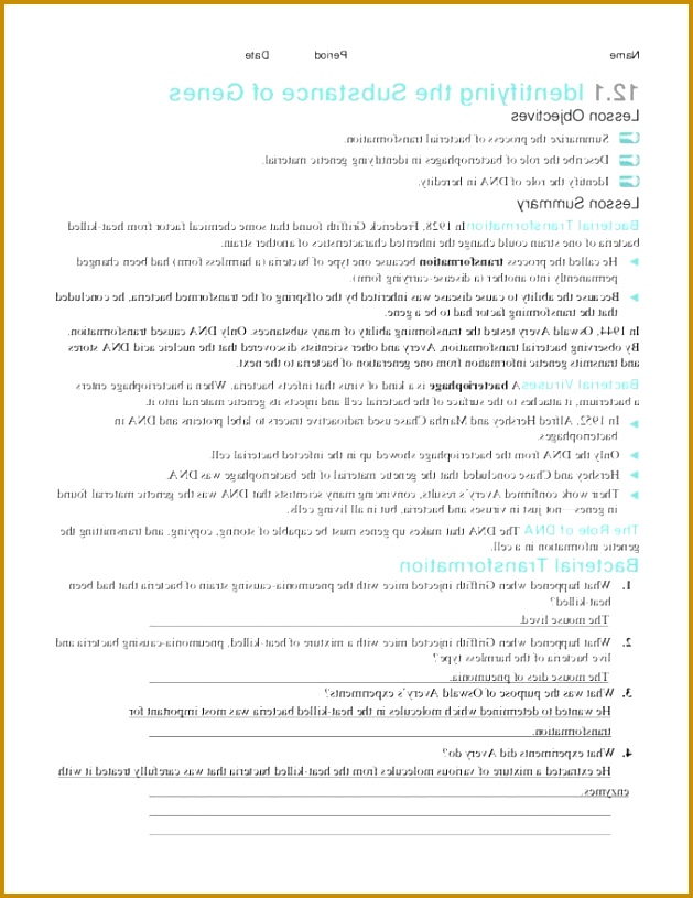 Chapter 12 Section 2 Replication Dna Sectional Ideas 815629