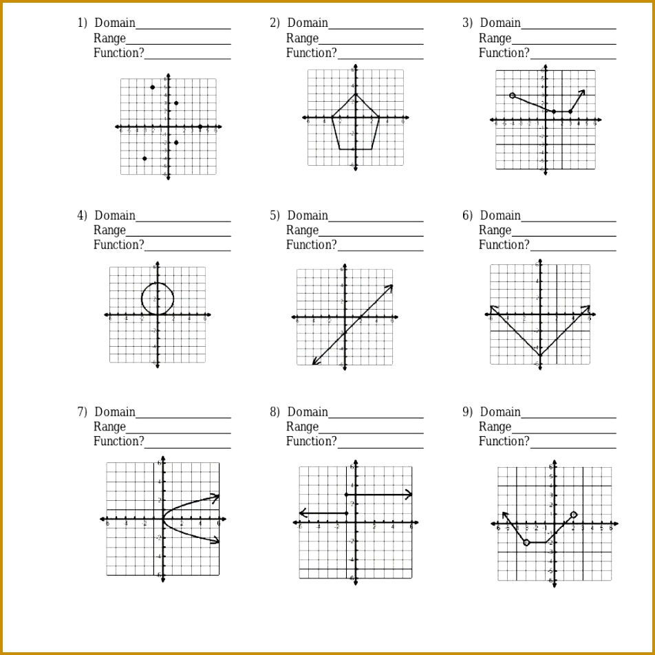 Prepossessing Algebra 1 Worksheets Domain And Range For Your Domain And Range Worksheets Switchconf of 952952
