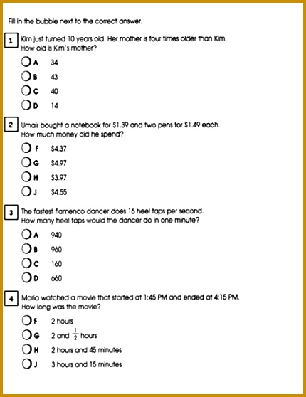 Math Word Problems 4Th Grade Worksheets for all Download and Worksheets 558430