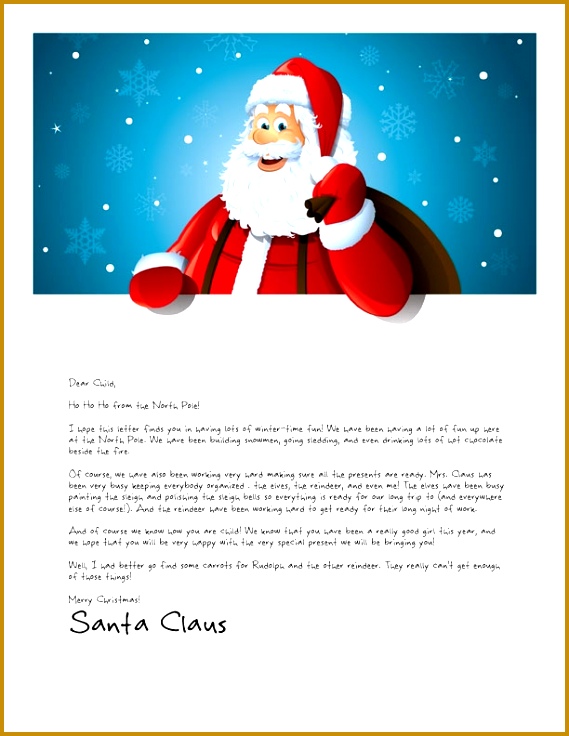 Easy Free Letters From Santa Claus To Children Free Christmas Letters From Santa Claus Free Christmas 736569