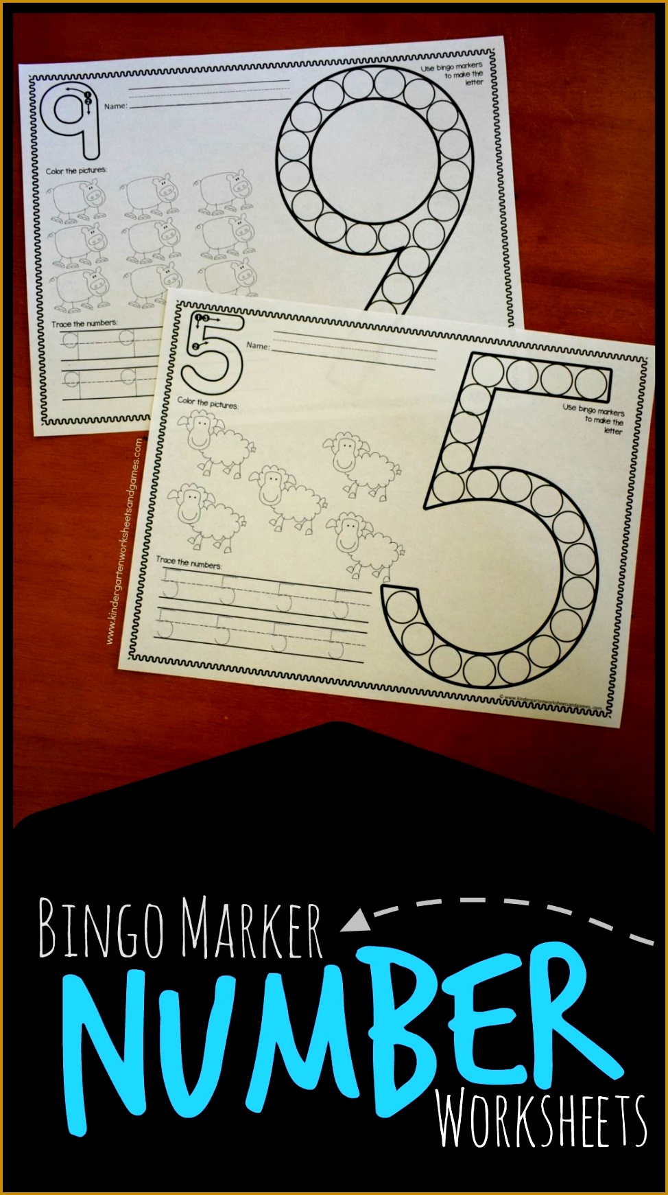 FREE bingo marker number worksheets these are such a fun counting practice for preschool 9741741