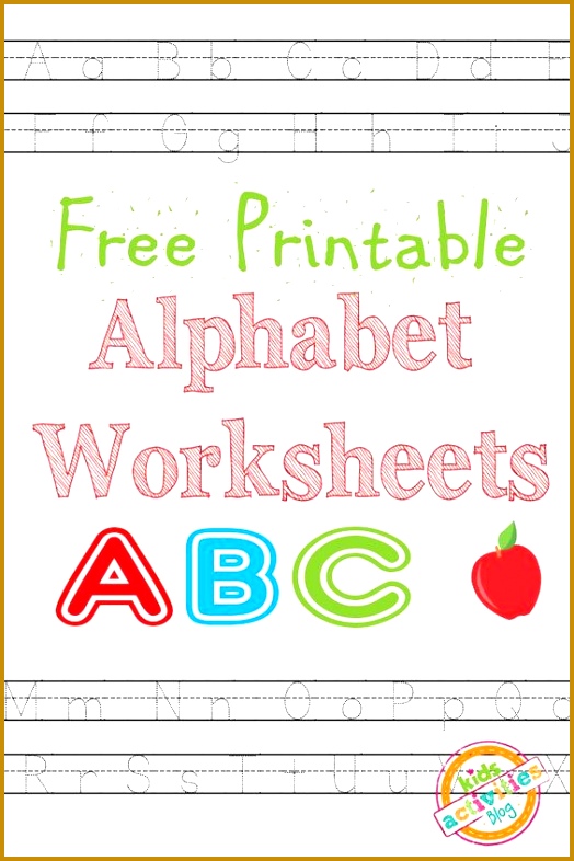 Alphabet Worksheets Free Kids Printable 786524