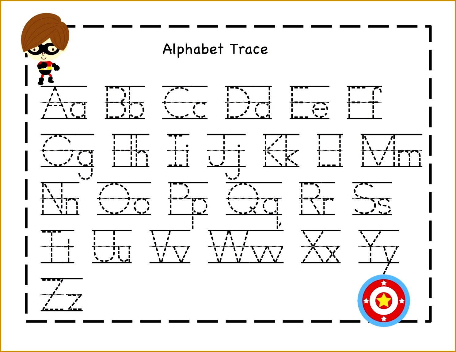 Preschool Printables abet tracing sheet from owensfamily gwyn 14881149