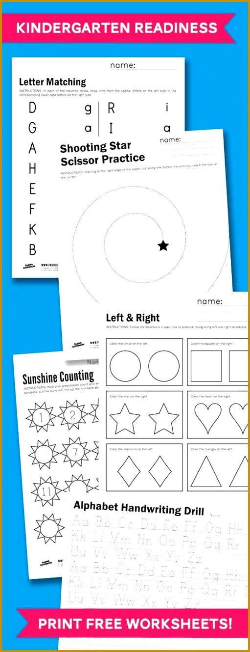 Free Kindergarten Readiness Printables 1328511