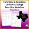 4 Function Notation Worksheet Answers
