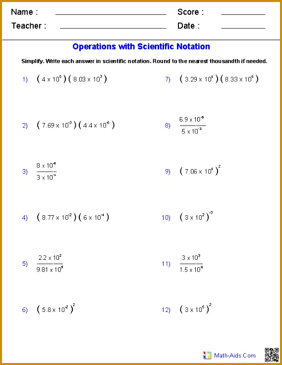 Function Notation Worksheet Answers