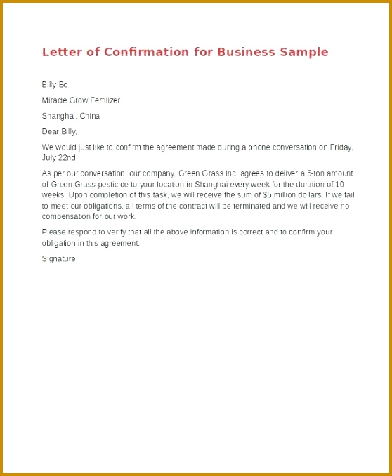 agreement letter agreement confirmation letter template agreement letter sample for employee agreement letter sample 558678