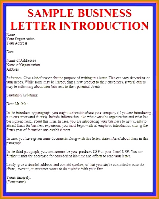 Introductory Letter Self Introduction Letter For Visa Application Template Introduction Letter Templates Free Sample Example Format 665533