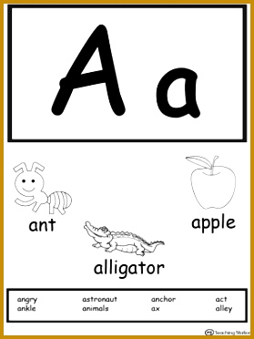 FREE Letter A Printable Alphabet Flash Cards for Preschoolers Worksheet Learn 372279