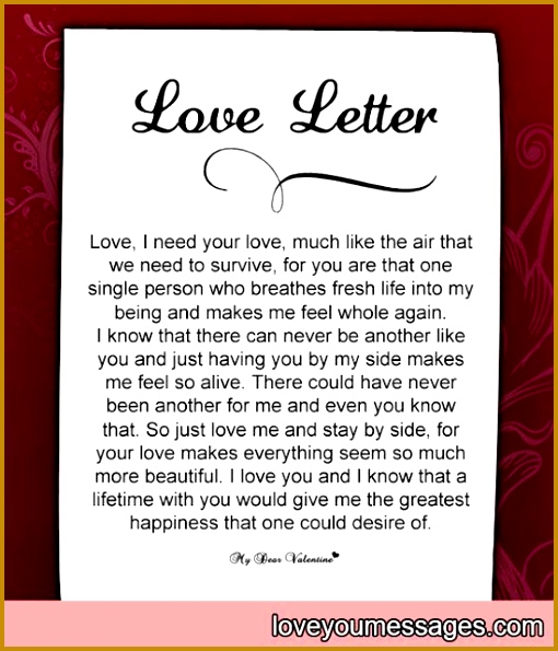 deep love letters for her deep love letter letters her 595510