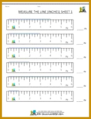 free measurement worksheets measure the line sheet 1 read a scale going up in 242186