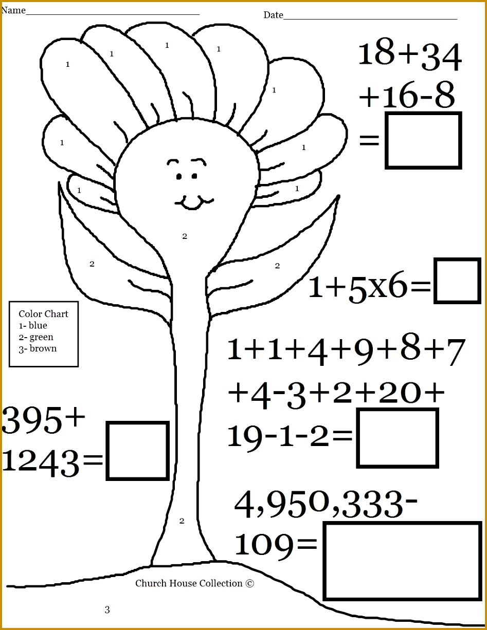 Kids Math Pages Worksheet Mogenk Paper Works 1226947