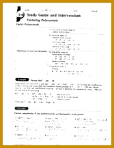 2 Pages Pre Cal Factoring Polynomials Worksheet 216167
