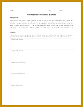 1 pages Worksheet Ionic Bond Formation 216167