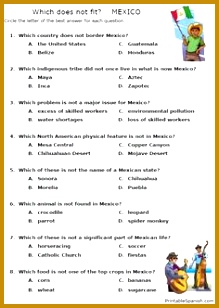 Printable Spanish FREEBIE of the Day Spanish Speaking Countries worksheet packet from PrintableSpanish 308219