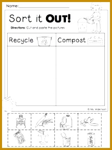 FREEBIE Earth Day Printables Sort it Out Cut and Paste 219293