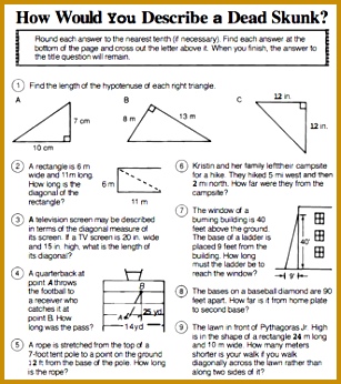 Pythagorean Theorem Word Problems Worksheets Worksheets for all Download and Worksheets 346307