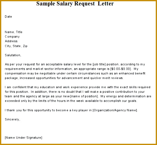 salary increase request letter sample letters writing professional 472511
