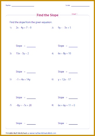 graph from slope intercept form worksheet Google Search 465326