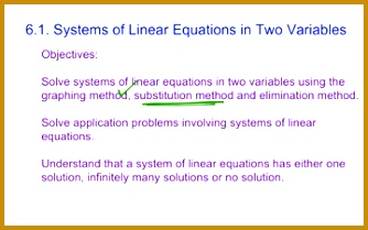 Systems of Linear Equations In Two Variables 209334