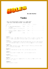 English teaching worksheets Holes Louis Sachar 238167