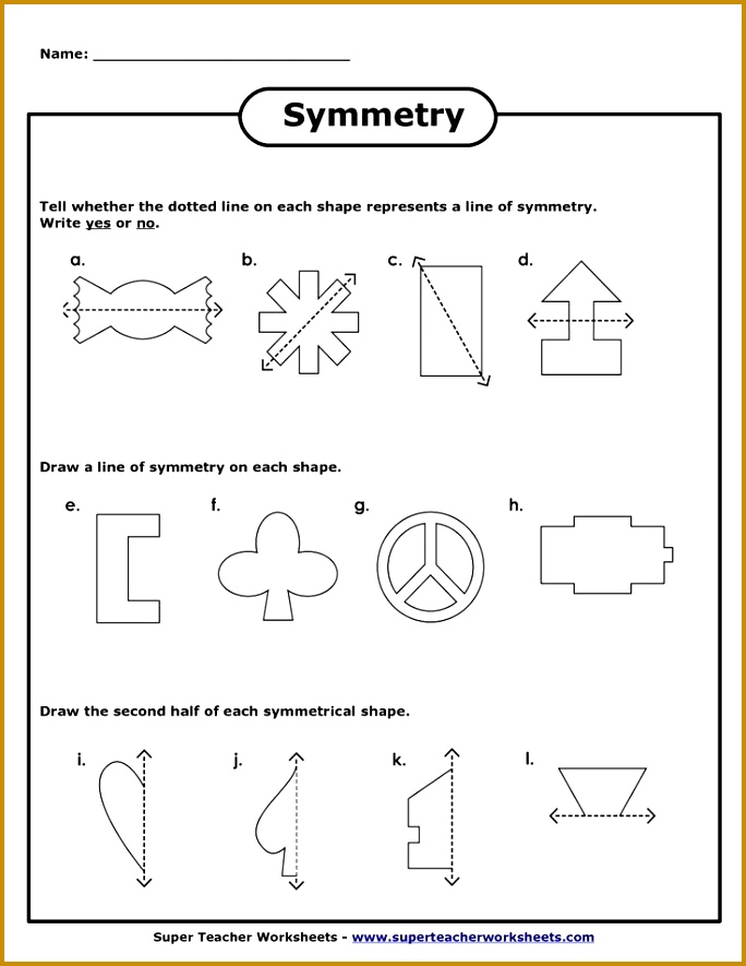 Print out these free worksheets for teaching symmetry 885684