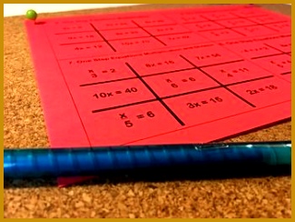 80 best Equations images on Pinterest cakex Solving e Step Equations Activity Tic Tac Toe 244325