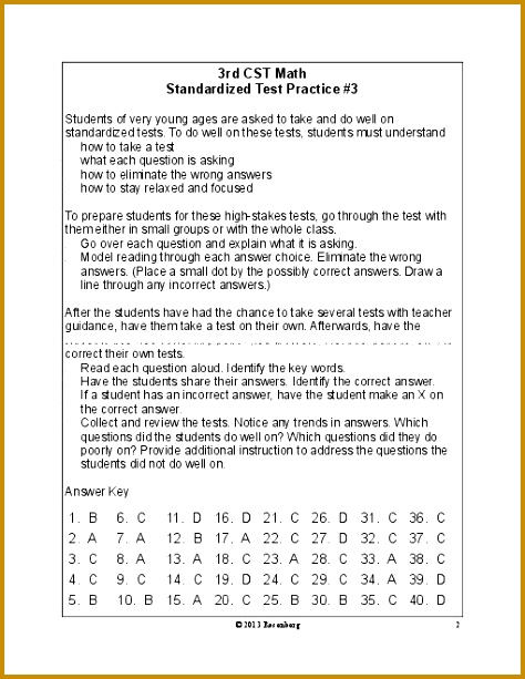 3Rd Grade Math Test Worksheets for all Download and Worksheets 613474