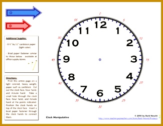 This printable clock manipulative is easy to create and use to eofea This printable clock manipulative is easy to create and use to teach children about time 251325