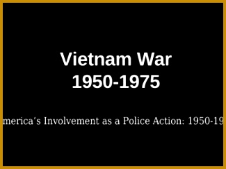 Vietnam War In 244325