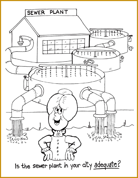 Environmental colouring pages Is the sewer plant in your city adequate Water PollutionColouring 692535
