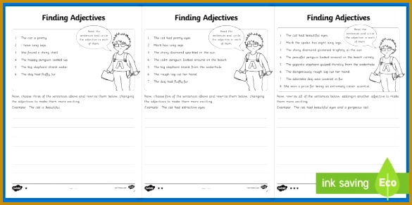 Finding Adjectives Worksheet Activity Sheet Finding Verbs Worksheet Activity Sheet finding 292585