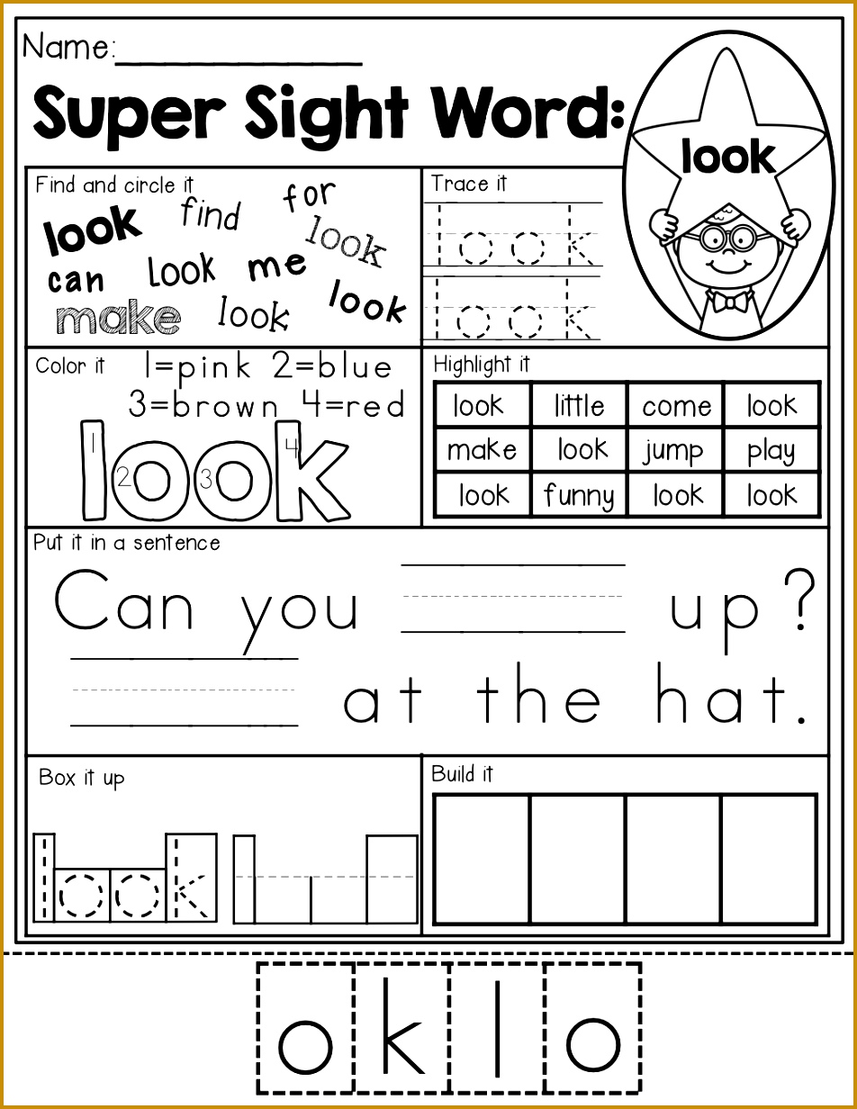 SIGHT WORD practice 7 different ways to practice each sight word Perfect for learning 1232952