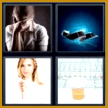 4 Pics 1 Word urine test Girl with hand on forehead strip Thumbs down Find the 4 pics 1 word answers you need and still have fun with the game 219219