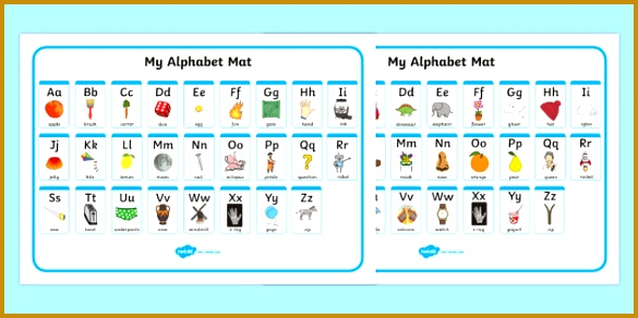 A Z Alphabet Mat Upper & Lowercase Alphabet Mat DfES Letters and Sounds 292585