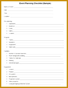 Event Checklist Template 14 Free Word Excel PDF Documents Download 219283
