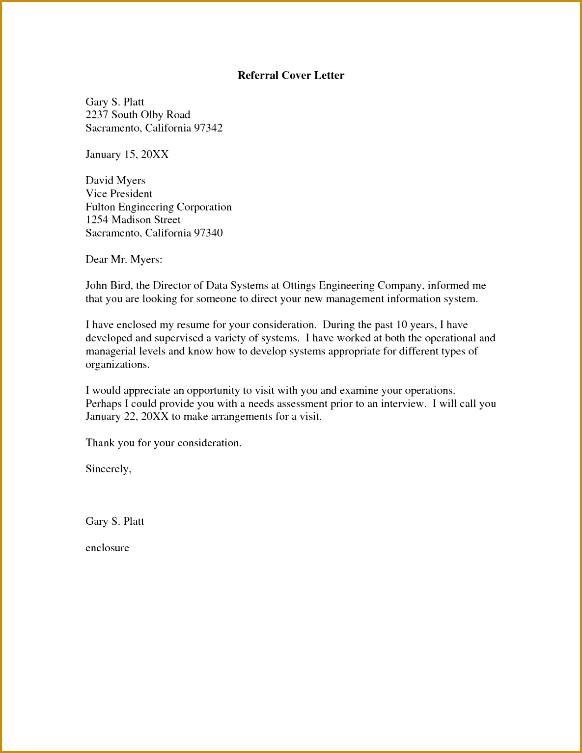 Examples for Cover Letter Exmples Inspirational Referral Cover Letter Cover Letter 15341185