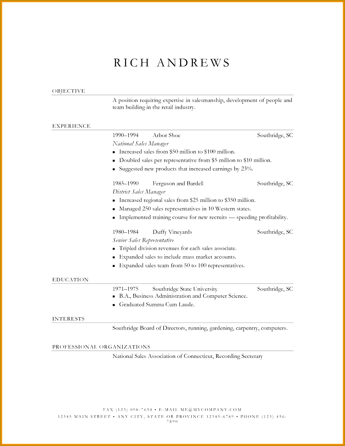 Mock Resume Templates Fresh Resume Cover Letter formatted Resume 0d 15491200