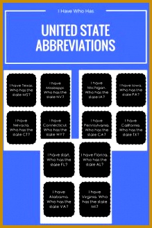 This game is a great way to review the 50 United States of America and their 328219