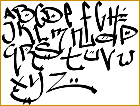 Sketch Graffiti Alphabet Letters A Z With Calligraphy Design A 353465