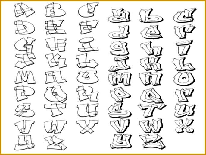 How to Draw Graffiti Letters A Z 684513