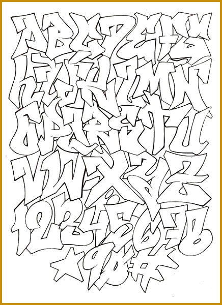 Graffiti Alphabet A Z Graffiti Alphabet A Z 3 Hard Graffiti 3582 600436