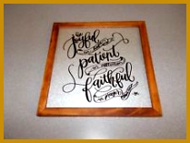 Tin and wood Be Joyful 10 7 8 inch wall sign plaque Hobby Lobby 157209