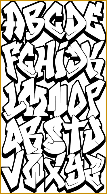 Graffiti letters az are various It based on the style that you adapt However many people try to learn this newly art 372672