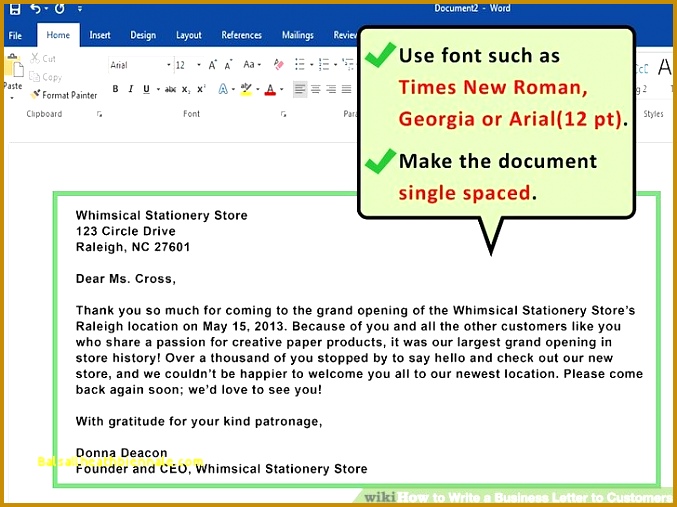 How to Write A Letter the puter Unique How to Write A Business Letter to 507677