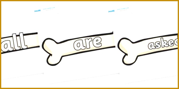 Tricky Words on Bones Tricky words DfES Letters and Sounds Letters and sounds 292585
