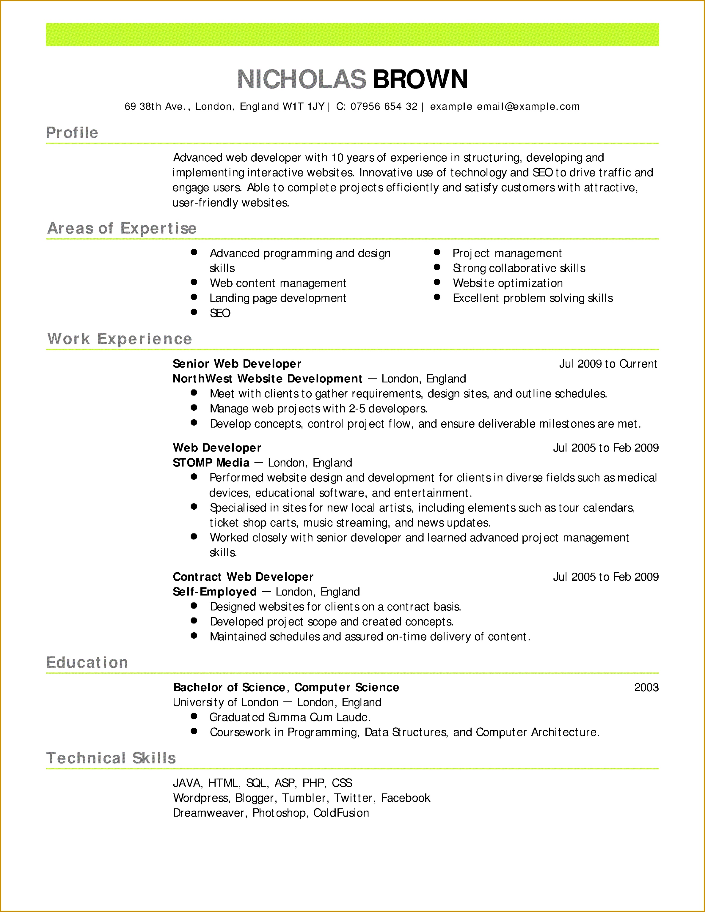 Date Birth format In Resume Unique Professional Job Resume Template Od Specialist Cover Letter Lead 30692371