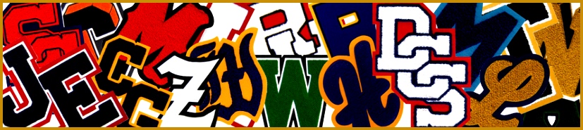 varsity letters chenille Base Fabric 185827